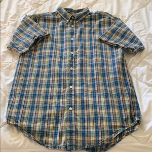 Boys Ralph Lauren short sleeve plaid shirt